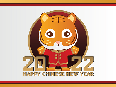 Chinese New Year 2022 art design flat graphic design illustration illustrator logo vector
