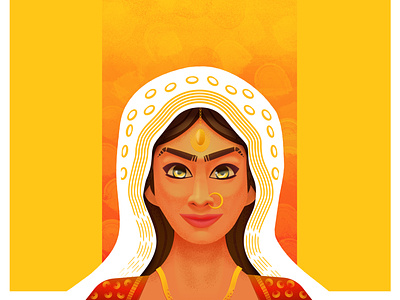 Indian Bride adobe illustrator affinity affinity desginer bride character design design digital art illustration illustrator india indian indian bride ipad vector illustration
