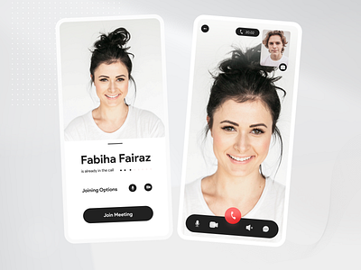 Video Calling Mobile App appdesign appui appuidesign clickcollect design download flat free iosappdesign uiux video calling app