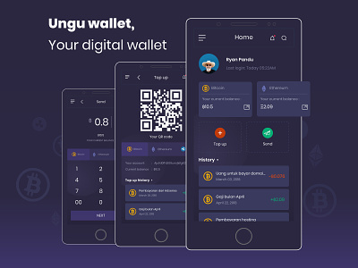 Ungu wallet app - User Interface & User Experience
