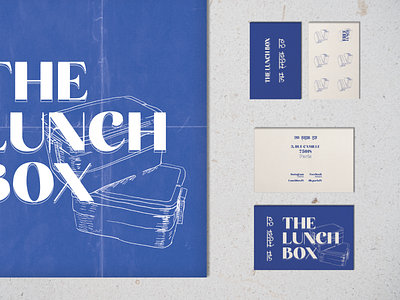 Branding project : The Lunch Box Restaurant art branding businesscard design figma flat illustration illustrator menu photoshop print