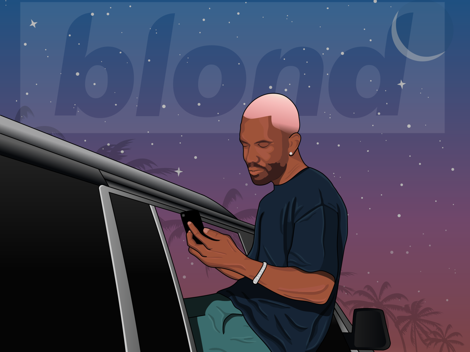 blond blonde design frank ocean graphic design illustration music pop