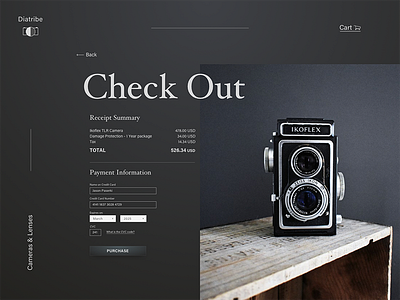 Daily UI #02 - Camera store check out