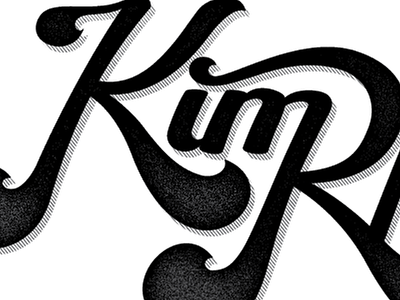 Logo in progress branding k kim lettering logo name personal r rhee