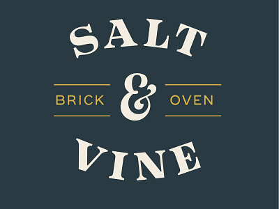 Secondary logotype for Salt & Vine