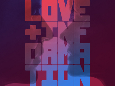 Love Type lettering love poster print tech typography