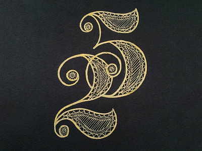 Fancy numbers for a fancy birthday 25 gold hand drawn lettering numbering typography