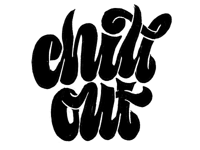 Chill hand lettering lettering procreate sketch type