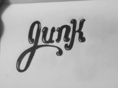 Junk Sketch bubble letters junk lettering sketch typography