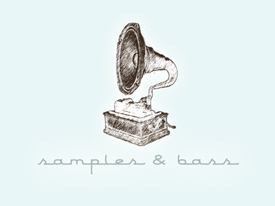 Samples & Bass album cover design illustration music