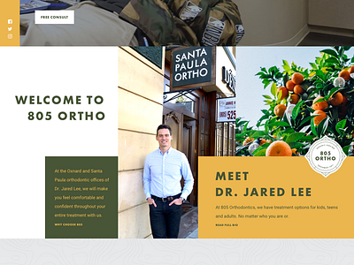 805 Ortho Website california clean orthodontist website