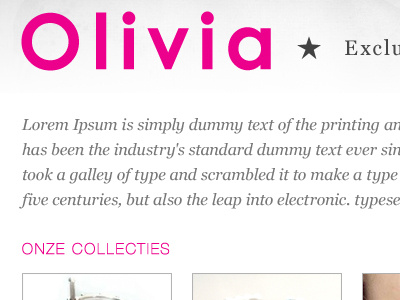 Olivia - Exclusive Jewellery pink web white