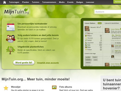 MijnTuin.org / MyGarden.org homepage redesign