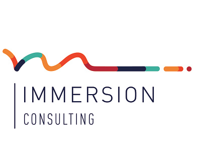 Immersion Consulting Logo branding design logo