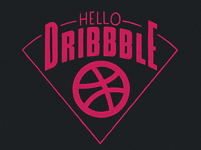 Hello dribbble debute design digital graphic icon illustration lettering procreate procreate app type typography