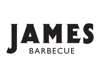 James BBQ branding design graphic lettering logo type vector word mark