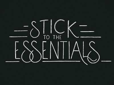 Sticktotheessentials design digital graphic hand illustration ipadpro lettering procreate procreate app type typography