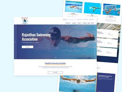 Rajasthan Swimming Association 2021 association oswald projects rajasthan swimming ui web webpage