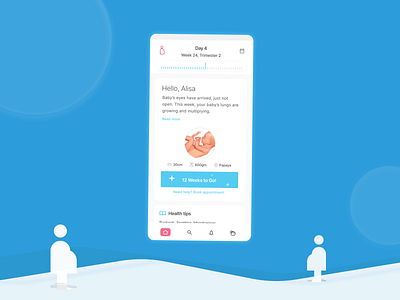 an app for every mother - Maternity App 2021 android baby branding design google illustration ios material material design maternity maternity app modern mother mothers new baby redesign ui user interface ux design