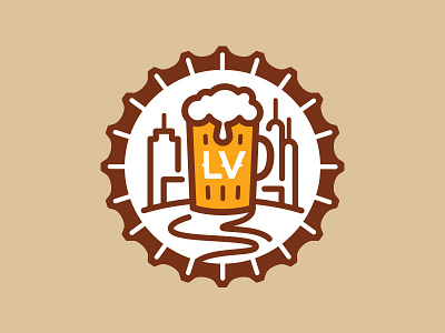Ale Trail Alternate beer bottlecap city crest design enclosure illustration logo seal type