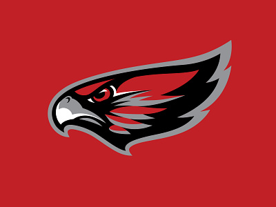 LV Red Wings Cut2 bird branding eagle hawk hockey illustration logo nhl red sports sports branding wings
