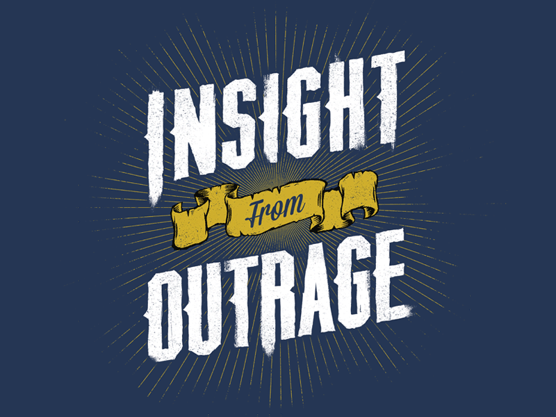 Insight From Outrage band illustrtaion metal shirt type