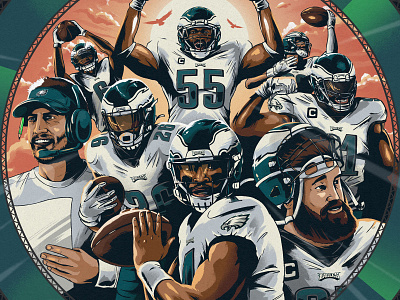 Eagles vs. Falcons Game Day Poster
