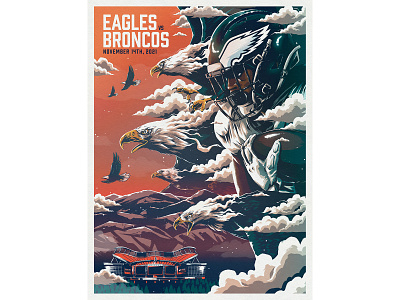 Eagles vs. Broncos by Ryan Lynn on Dribbble