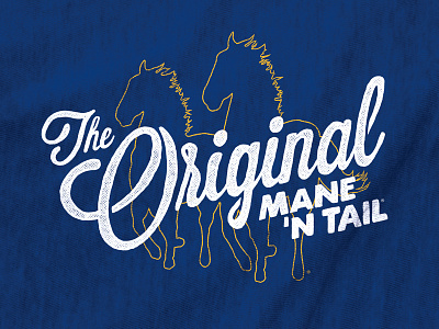 The Original horse screenprint shampoo shirt tshirt type