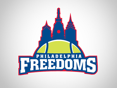 Freedoms Logo Exploration 23k city freedom identity logo philadelphia sports team tennis