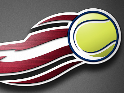Philadelphia Freedoms Logo Detail 23k 3d america flag flames freedom identity logo metal philadelphia sports team tennis tennis ball