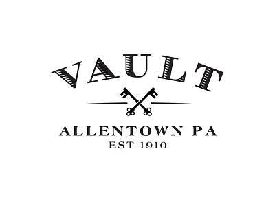 Vault Logo 401 branding crest key logo money restaurant safe type vault