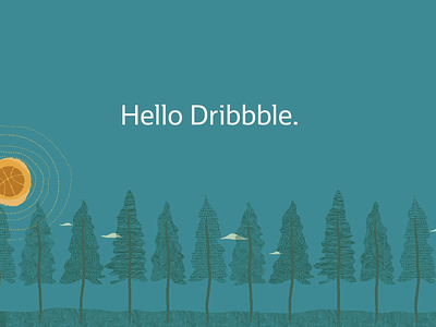 Hello Dribbble from Oracle Design. animation branding designsystem hellodribbble illustration redwood