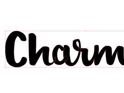 Charm anchors charm handles illustrator lettering type typography vector work in progress brush