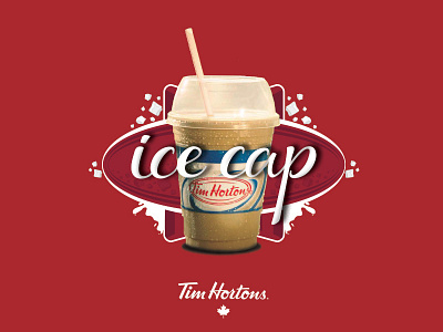 Summer's Best Friend advertising type canada cap drink hand ice lettering summer tim hortons