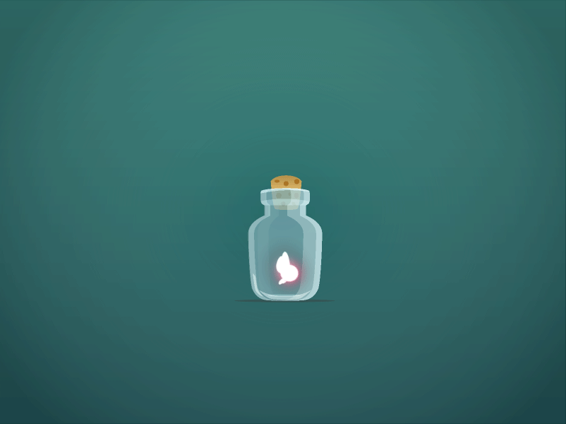 Bottled Fairy bottle design fairy gif graphic illustration life motion zelda