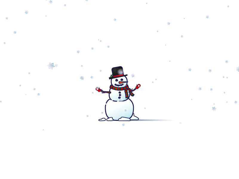 Snowman after effects gif graphics holidays motion snow snowman