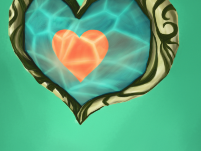 A Piece of Heart awesome container design digital gaming heart illustrator in item link nerd painting photoshop piece process shot wip work zelda
