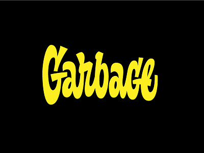 Garbage garbage handletters lettering letters logo typography