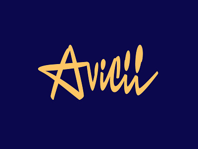 Avicii avicii handletters lettering letters logo logotype typography
