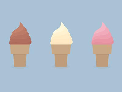 Minimal Ice Cream cream food ice icecream inkscape minimal svg sweet vector