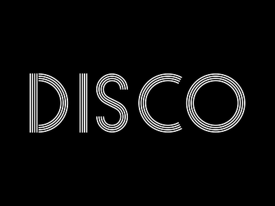 Disco font font design fontdesign illustration minimal svg typogaphy vector