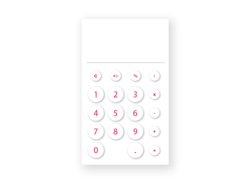 Daily UI#004_Calculator