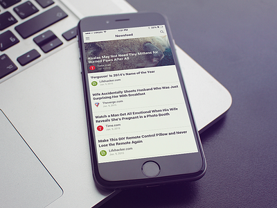 News Reader - IOS Concept app application flat ios iphone newsreader reader simle text