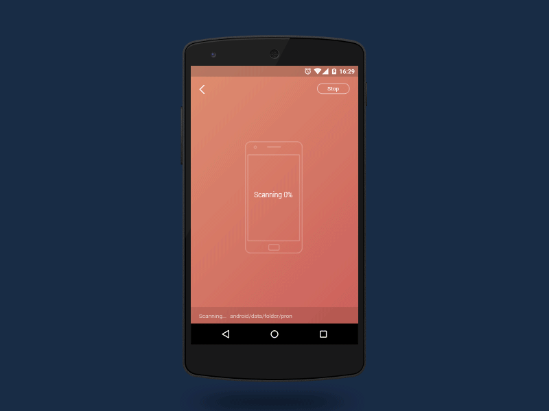 Android Antivirus - Scaning by Anatolii Nesterov on Dribbble