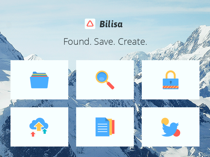 Bilisa - Landing Icons android animation flat icon landing material ui uiux ux