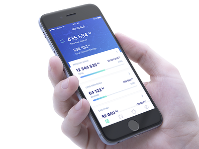 My Goals - finance app app card dashboard finance ios mobile money stock transactions