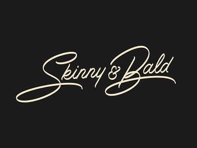Skinny & Bald Logo Design branding hand drawn type hand lettering identity jenna lettering logo logotype script skinny typography
