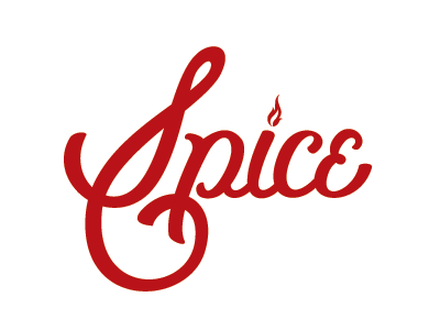 Spice Logo brand branding custom type hand drawn type hand lettering identity lettering logo logotype mark script typography