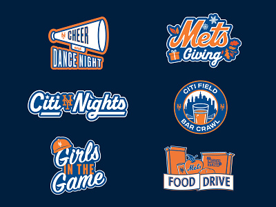 The Mets Event Logos baseball branding events logo new york ny sports